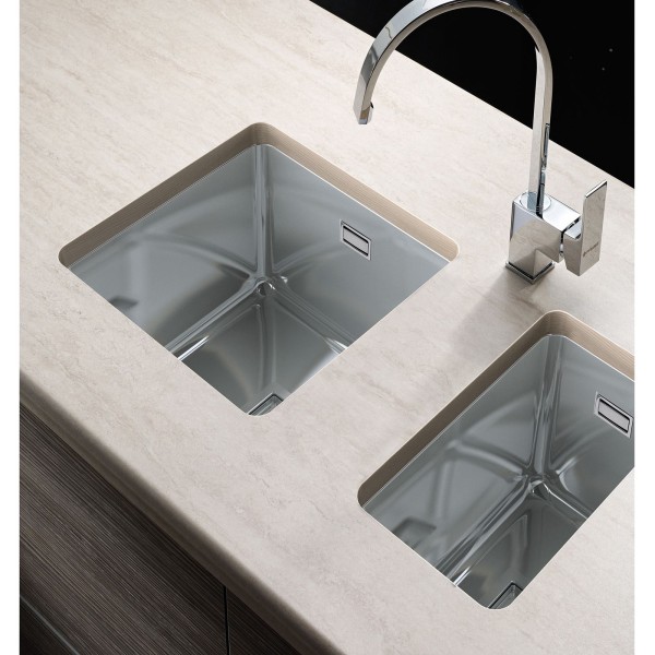 tiefe schmale Edelstahl Unterbauspüle 20 cm 1 Becken | MM-ComSale