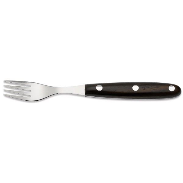 Giesser Steakgabel & Essgabel mit braunem Kotibé Holz-Griff