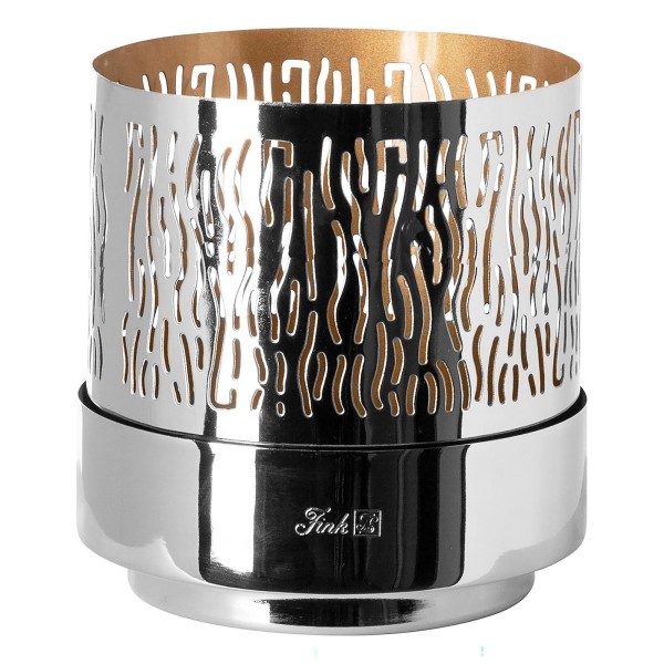 Fink elegantes Windlicht ohne Glas 19 cm Stimmungslicht aus Eisen für LED-Kerzen - Art.-Nr. 146310