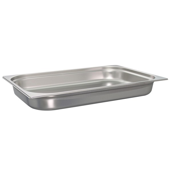 Schneider Gastronorm-Behälter GN 1/1 Edelstahl ungelocht & stapelbar 6,5 cm tief