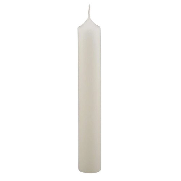 runde Ceresin Altarkerze Elfenbein 25 cm hoch Ø 4 cm - Art.-Nr. 902