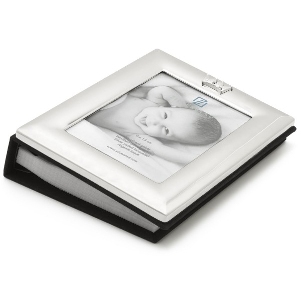 versilbertes Baby Kleinkinder Fotoalbum für ca. 70 Fotos - Art.-Nr.8106261