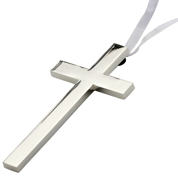 H.Bauer jun. Kreuz 12 x 6 cm 1.1 cm glatt poliert - Art.-Nr. 1921ver versilbertes