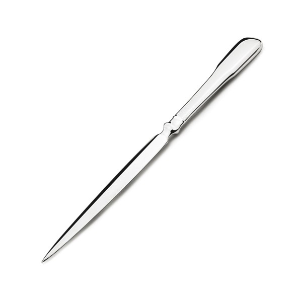 Zilverstad langer schmaler glänzender versilberter Brieföffner 18.5 cm
