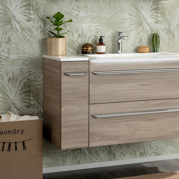 Fackelmann schmaler Bad Unterschrank 20 cm Apothekerauszug Luxor braun - Bild 3