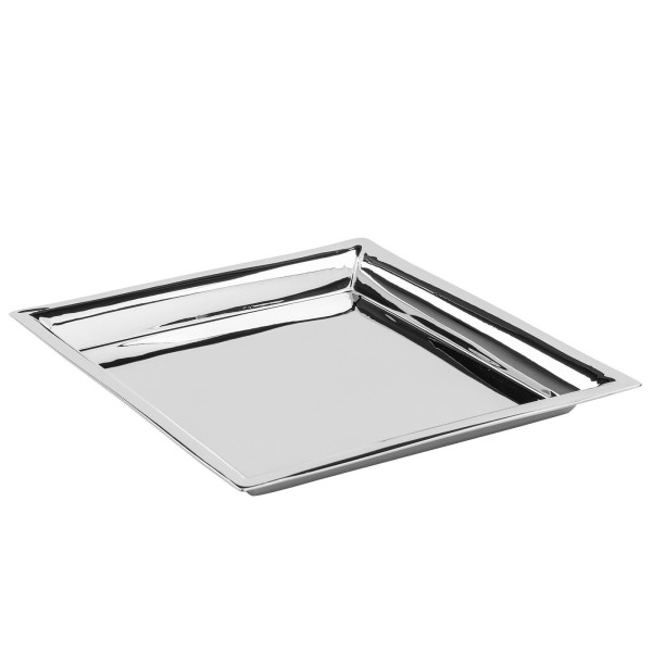 Fink quadratisches Edelstahltablett 24x24 cm Serviertablett für Snacks oder Früchte - Art.-Nr. 155470