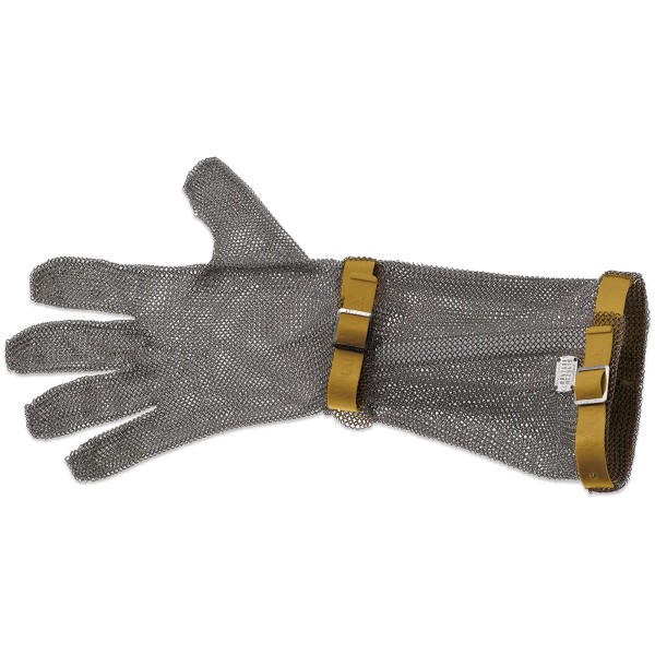 Giesser abriebfester Stechschutzhandschuh braun für Unterarm mit langer Stulpe - Art.-Nr. 9590 19 br