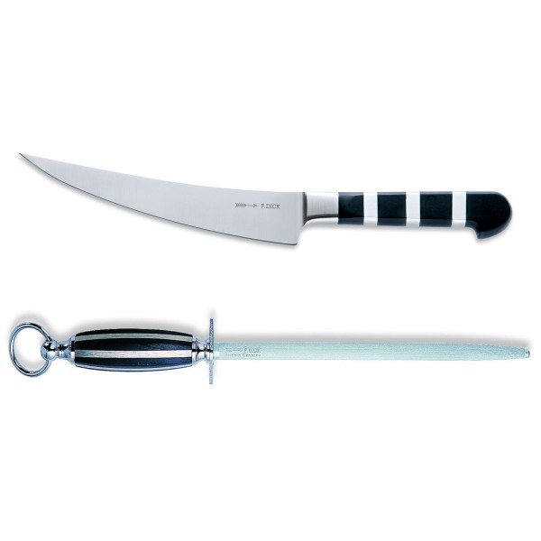 Dick 1905 Zerlegemesser 18 cm & runder Standard Wetzstahl 25 cm