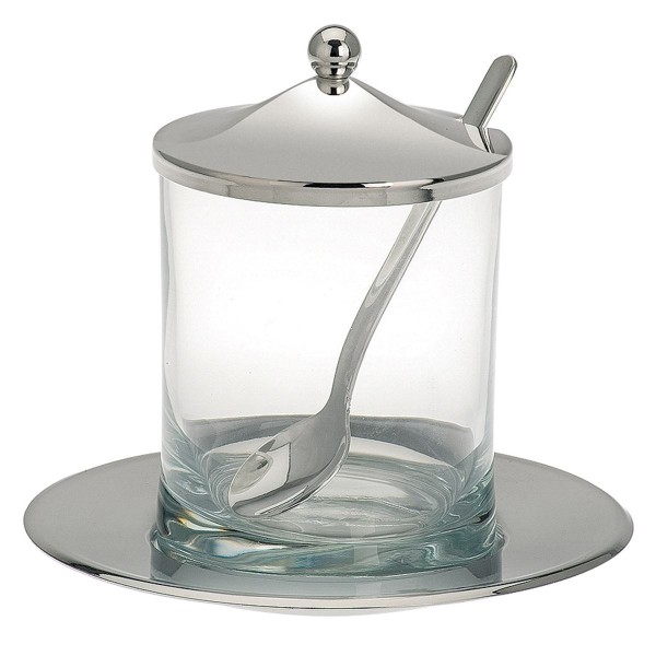 H.Bauer jun. Marmeladenglas 8 cm Höhe 10 cm - Art.-Nr. 4705ver versilbertes