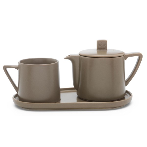 Bredemeijer Teekannen Set inkl. Teebecher & Tablett 500 ml Lund 3-teilig - Art.-Nr. 142000