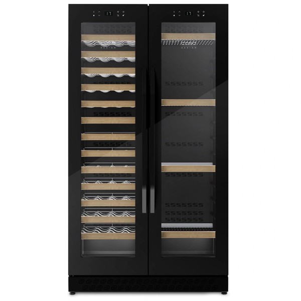 CasoDesign großer Stand-Weinkühlschrank WineChef Duo 122 für bis zu 122 Flaschen