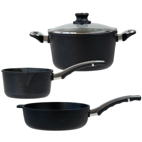 BAF kleines Kochtopf Set 4-teilig beschichtet aus Aluminiumguss - Art.-Nr. 500150241