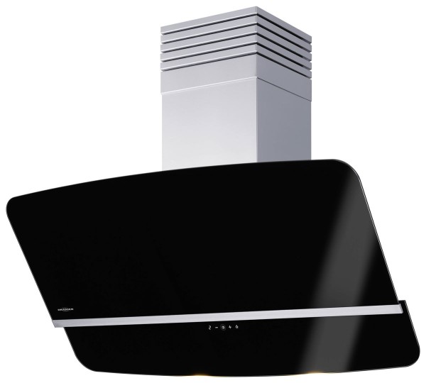 Oranier Kopffrei Wandhaube Rota schwarz / 90 cm