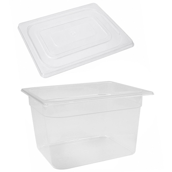 Schneider PP Gastronorm-Behälter 1/2 mit Deckel 20 cm tiefer GN Speisenbehälter