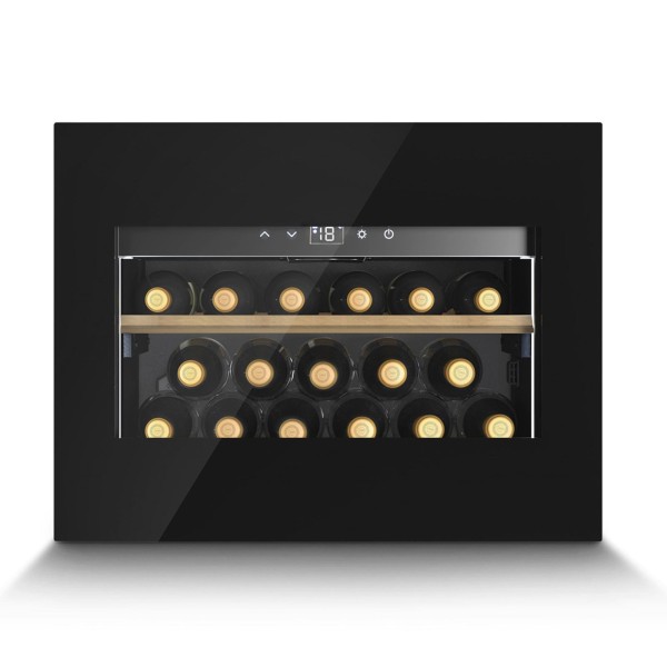 CasoDesign Einbau-Weinkühlschrank WineDeluxe WD 17 für bis zu 17 Flaschen & Push-To-Open