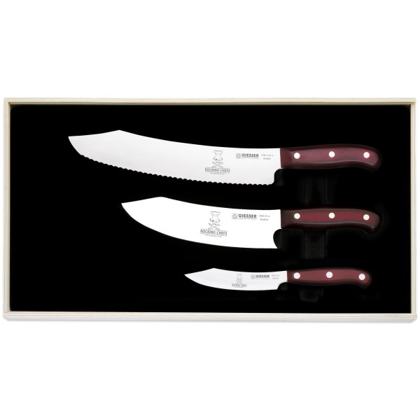 Giesser PremiumCut Messer Set 3-tlg. mit Universalmesser, Kochmesser & Officemesser