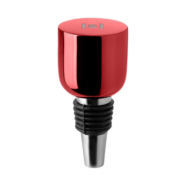Fink Studio roter Flaschenstopfen 9 cm glänzend lackierter Flaschenverschluss - Art.-Nr. 154235