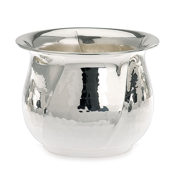 H.Bauer jun. Übertopf 10 cm gehämmert Höhe 9.5 cm - Art.-Nr. 4400-mver versilberter