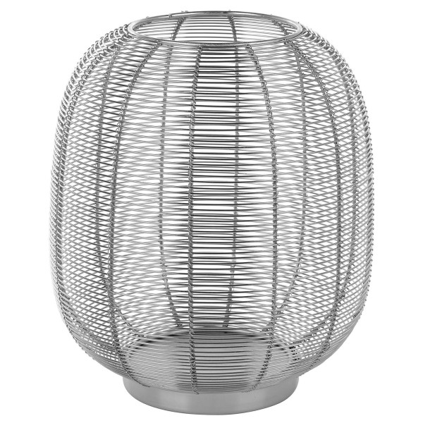 Fink großes Windlicht 33 cm ohne Glas metallischer Kerzenhalter für LED- & Stumpenkerzen - Art.-Nr. 146296