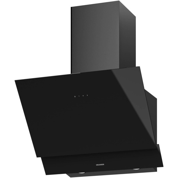 Oranier Kopffrei Abzugshaube 60 cm schwarz Wandhaube MIRAN60S1 inkl. Plasmafilter für Umluftbetrieb