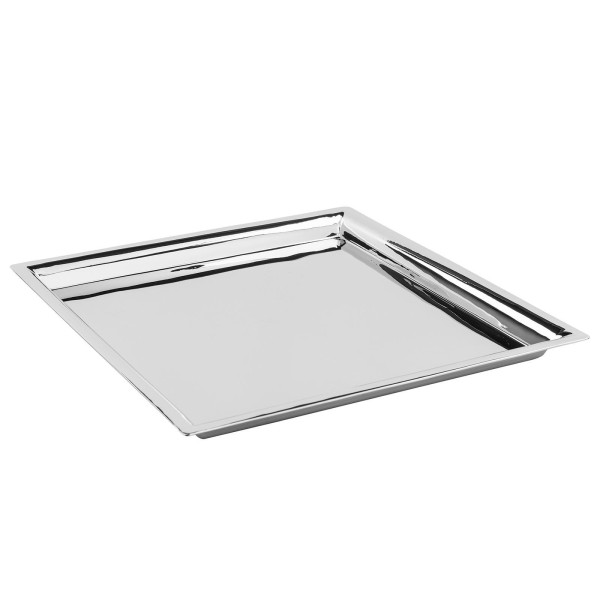 Fink quadratisches Edelstahltablett 34x34 cm Serviertablett für Snacks oder Früchte - Art.-Nr. 155471