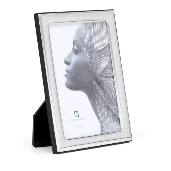 Zilverstad Bilderrahmen 10x15 cm silberner Fotorahmen Miro Silver mit Holzrückwand