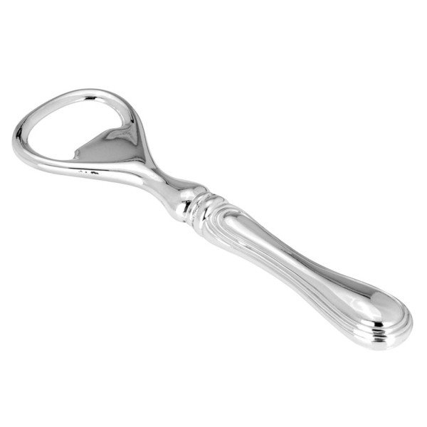 Flaschenöffner 14 cm versilberter Öffner in Glanz-Optik - zum Öffnen für Flaschen aller Art