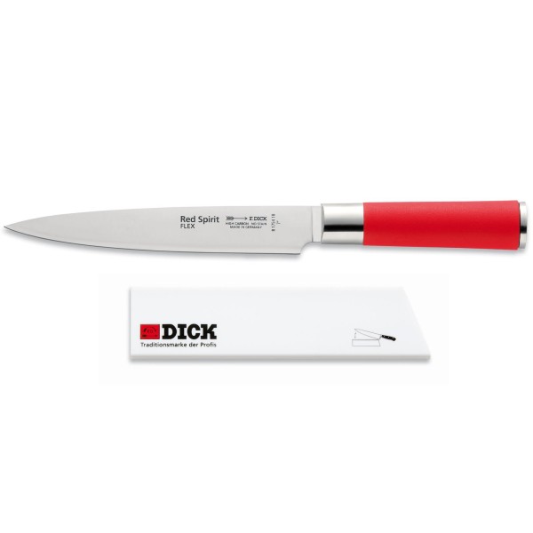 DICK Red Spirit flexibles Filetiermesser 18 cm mit Klingenschutz bis 21 cm Klingenlänge
