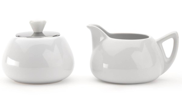 Bredemeijer Milch- & Zuckertopf Set Cosy Manto Keramik Edelstahl - Art.-Nr. 1530W