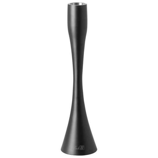 Fink hoher schwarzer Kerzenhalter 30 cm für Stabkerzen matt pulverbeschichtet - Art.-Nr. 140258