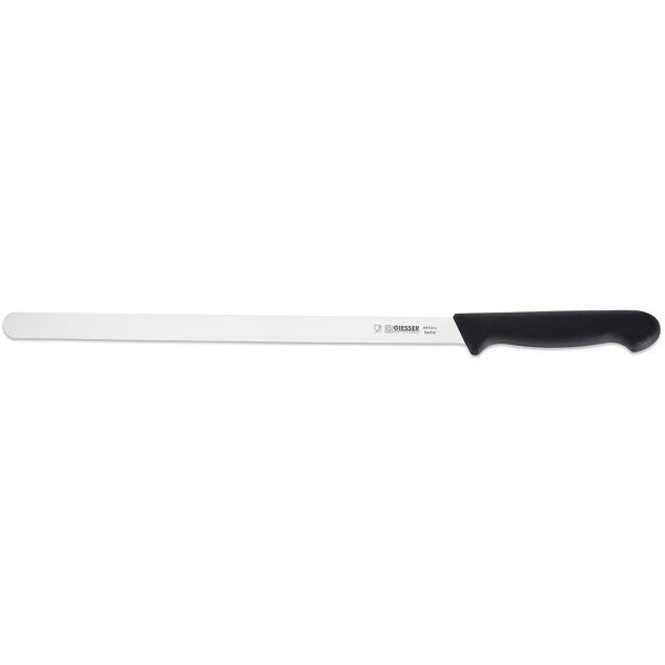 Giesser langes Lachsmesser 31 cm Messerrücken abgerundet & Kunststoffgriff schwarz - Art.-Nr. 8475 31