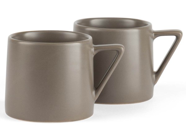 Bredemeijer Teebecher Lund grau Keramik Steingut 2er-Set - Art.-Nr. LD010WG