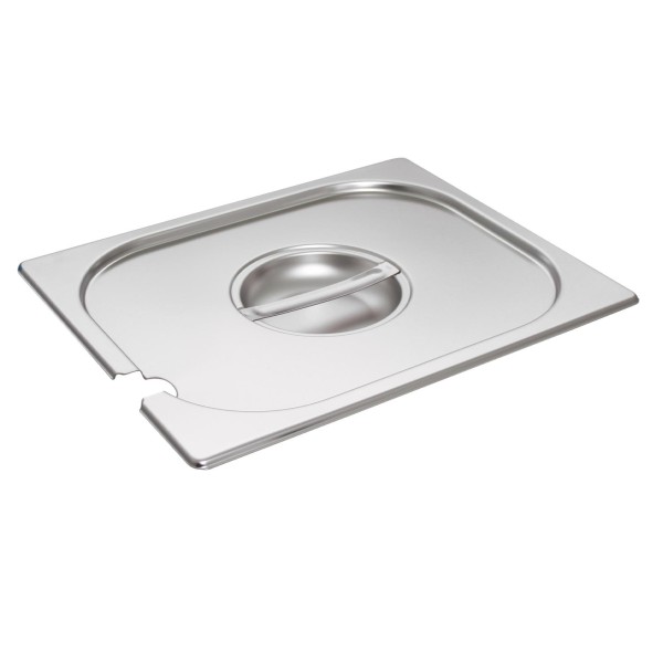 Schneider GN Edelstahl Deckel mit Löffelaussparung für 1/2 Gastronorm-Behälter