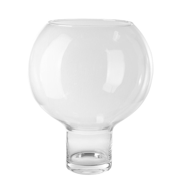 Fink großes Glas-Windlicht Ø 30 cm gläserner Kugel-Kerzenhalter für Stumpenkerzen - Art.-Nr. 117000