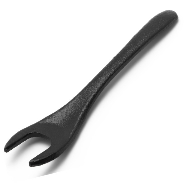 schwarzer gusseisener Kannen Deckelheber 12 cm