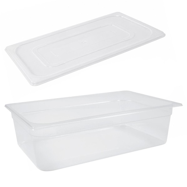 Schneider PP GN-Behälter 1/1 mit Deckel 15 cm tiefer Gastronorm Speisenbehälter