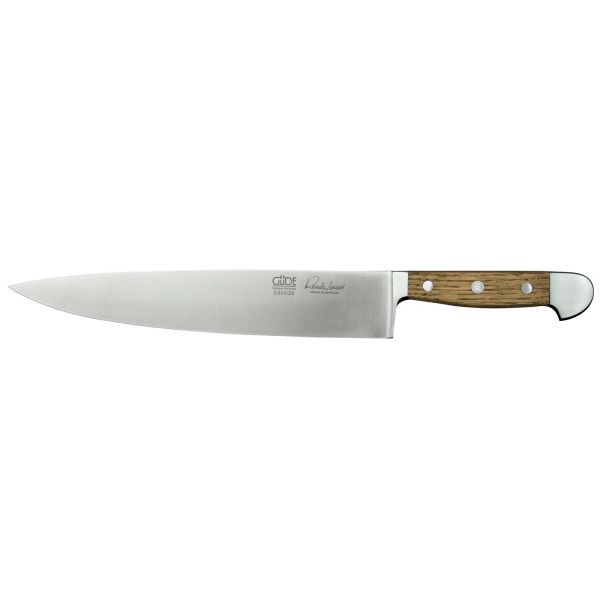 Güde großes Kochmesser mit breiter 26 cm Klinge geschmiedet & Eichenholzgriff - Art.-Nr. E805-26
