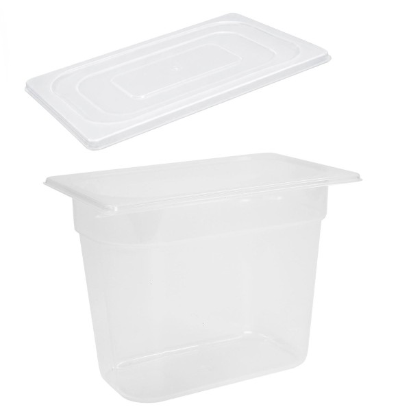Schneider PP Gastronorm-Behälter 1/4 mit Deckel 20 cm tiefer Gastro Speisen-Einsatz