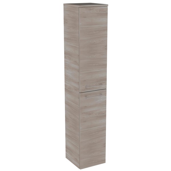 Fackelmann 2-türiger schmaler Bad Hochschrank 160 cm hoch Lima | MM-ComSale