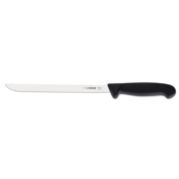 Giesser Wurstmesser 21 cm mit extra schmaler Klinge & geradem Messerrücken schwarz - Art.-Nr. 7965 21