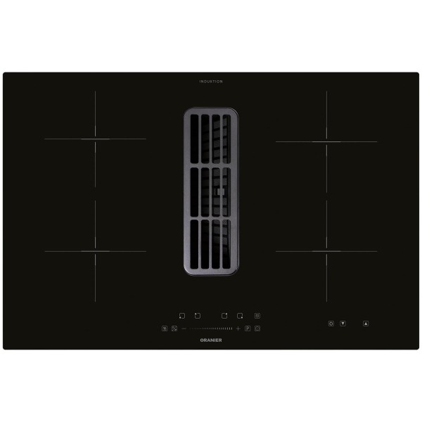 Oranier großes Kochfeld 80 cm Induktion mit Dunstabzug KFA390