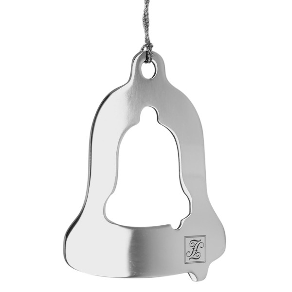 Fink Deko- Anhänger Glocke aus Edelstahl 15 cm als Fensterdeko & Christbaumschmuck - Art.-Nr. 151120