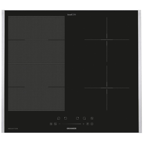 Oranier Induktionskochfeld 60 cm FlexX-Induktion KXI460 autark Brückenfunktion & Zubehör Seitenleisten Edelstahl