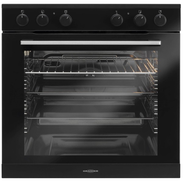 Oranier schwarzer Einbauherd A 60 cm breit 78 Liter EBH 9923