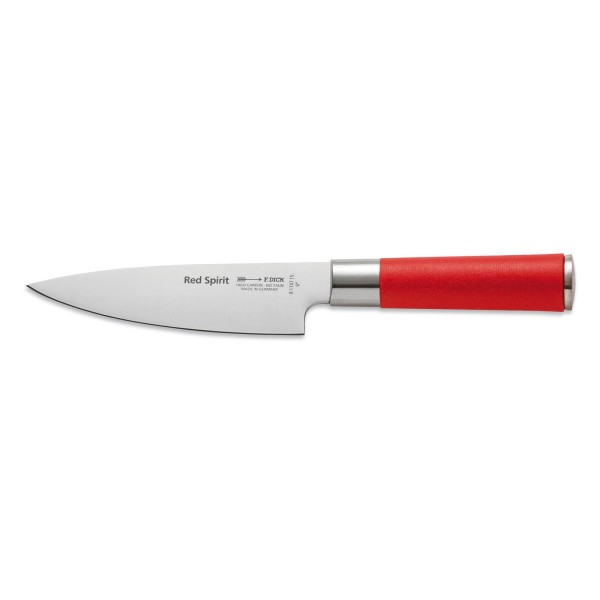 Dick kleines Kochmesser 15 cm Red Spirit mit breiter polierter Messerklinge
