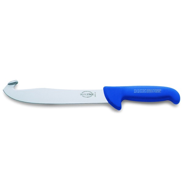 Dick 82431210 Ergo Grip Messer mit Schneidhaken blau 21 cm