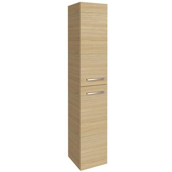 Fackelmann schmaler 2-türiger Hochschrank 162 cm hoch B.Style links / hellbraun