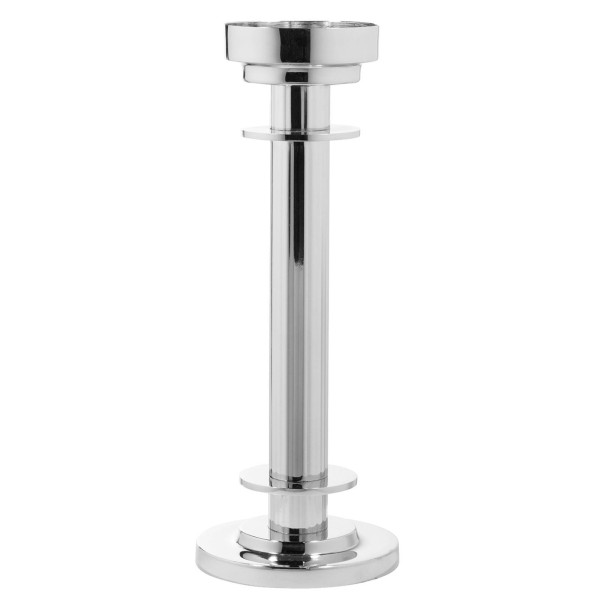Fink runder Kerzenleuchter 29 cm für Stumpenkerzen Kerzenhalter aus Edelstahl - Art.-Nr. 144013