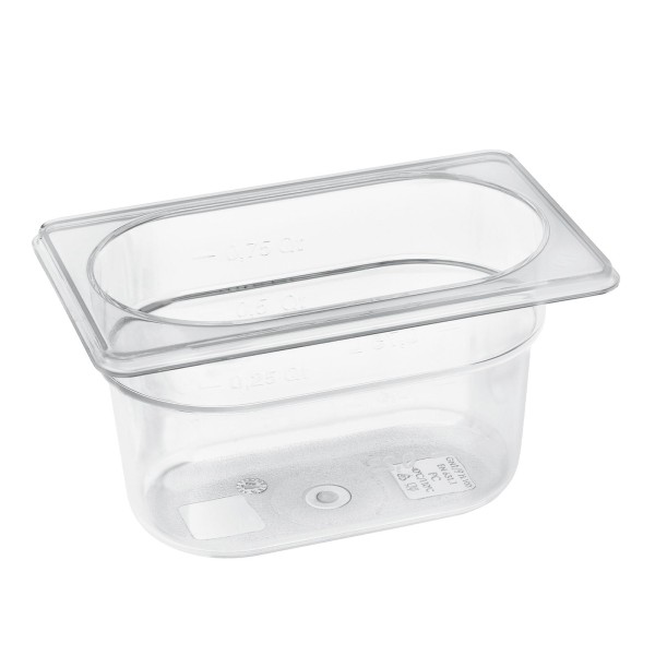 Schneider Gastronorm-Behälter 1/9 aus Polycarbonat 10 cm tiefer GN Einsatz