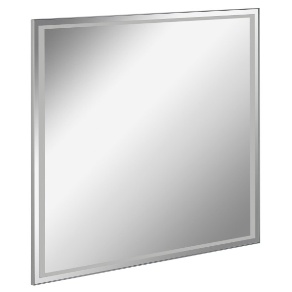 Fackelmann großer breiter eckiger LED Badspiegel 80 x 70 cm